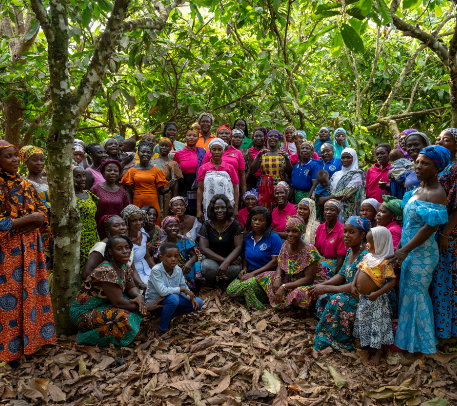 women of the MMaa cocoa cooperative in Ghana