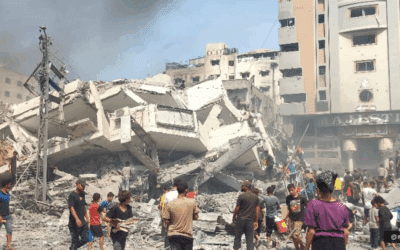Une frappe israélienne détruit les bureaux d’un partenaire d’Oxfam à Gaza 