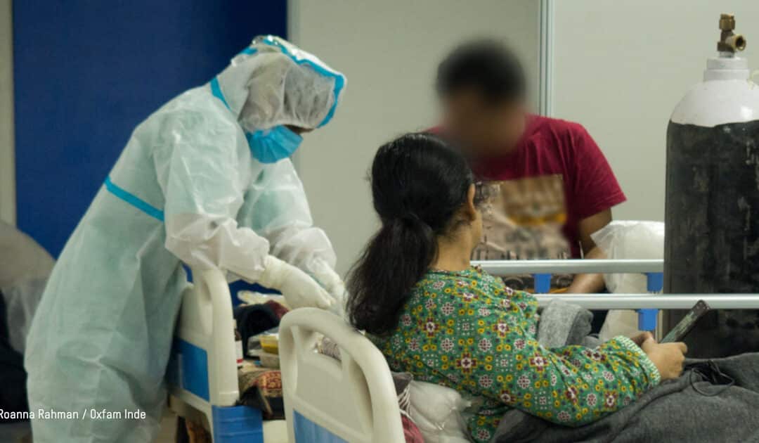 Une infirmière soigne des patients