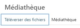onglet téléverser