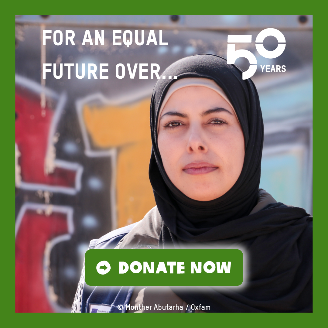 make a donation for Oxfam-Québec's 50th anniversary