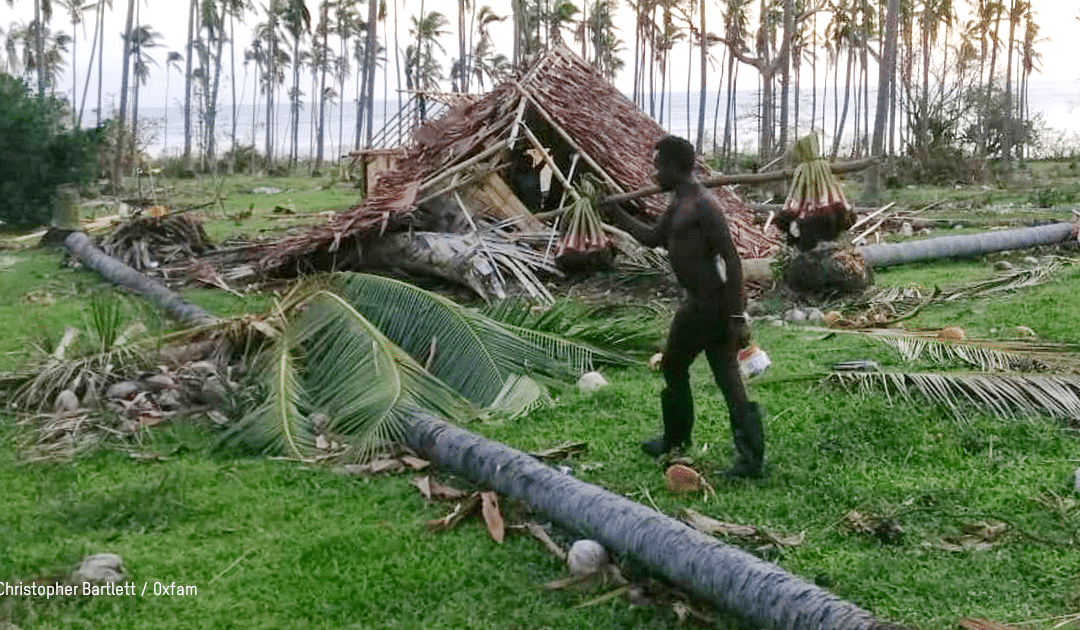 Habitation détruite au Vanuatu